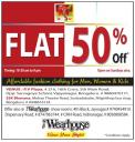 The Wearhouse - Flat 50% Off
